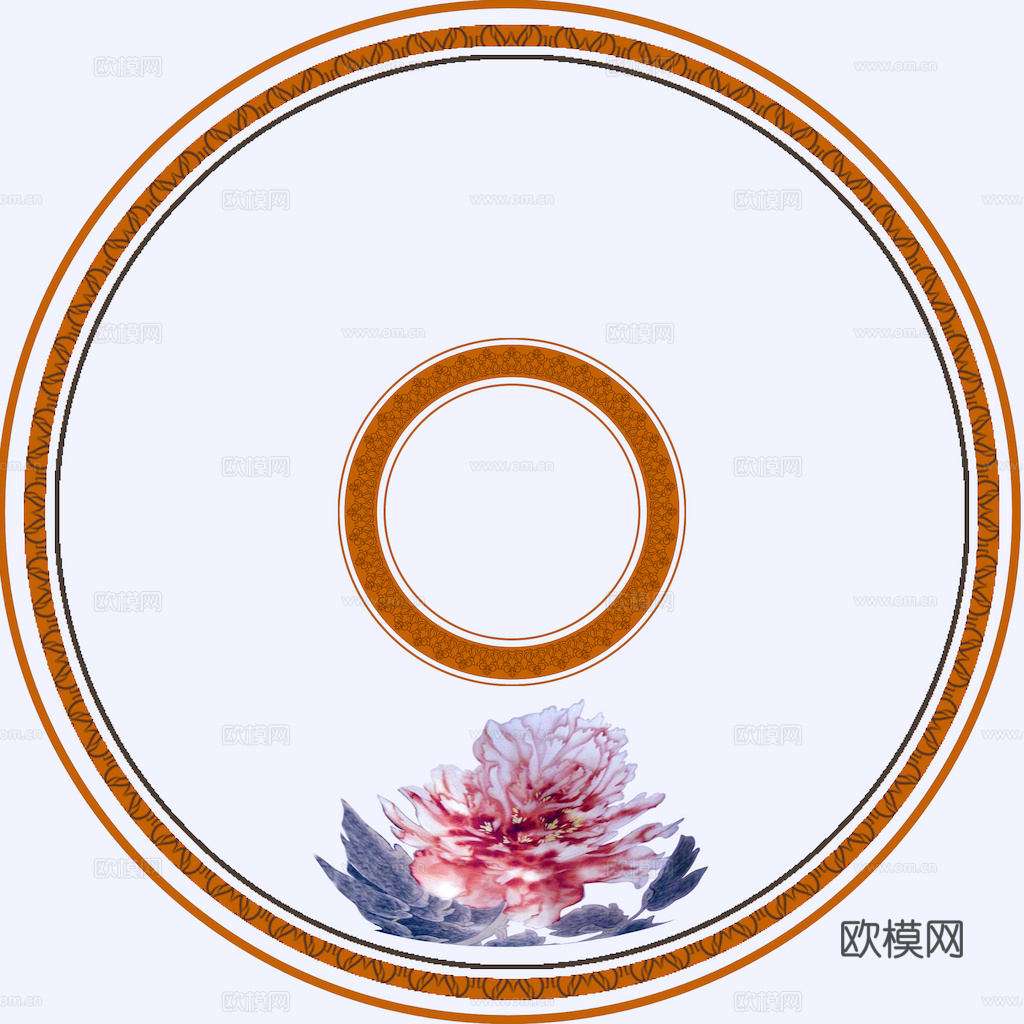 盘子 菜盘 餐盘 古典青花瓷瓷盘图案花纹 陶瓷瓷器花纹