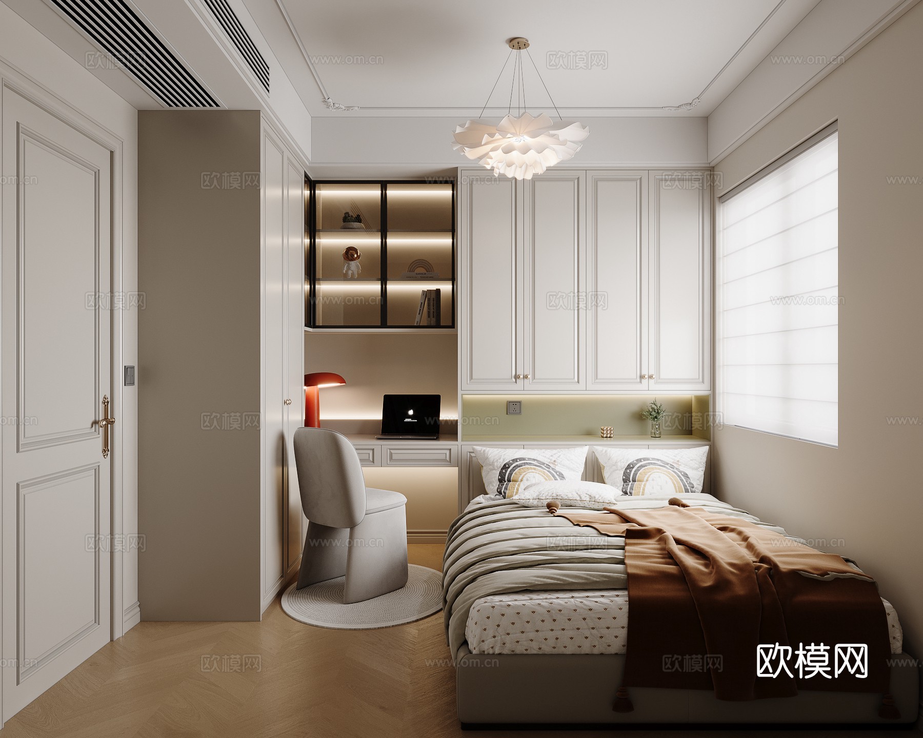 法式儿童房su模型