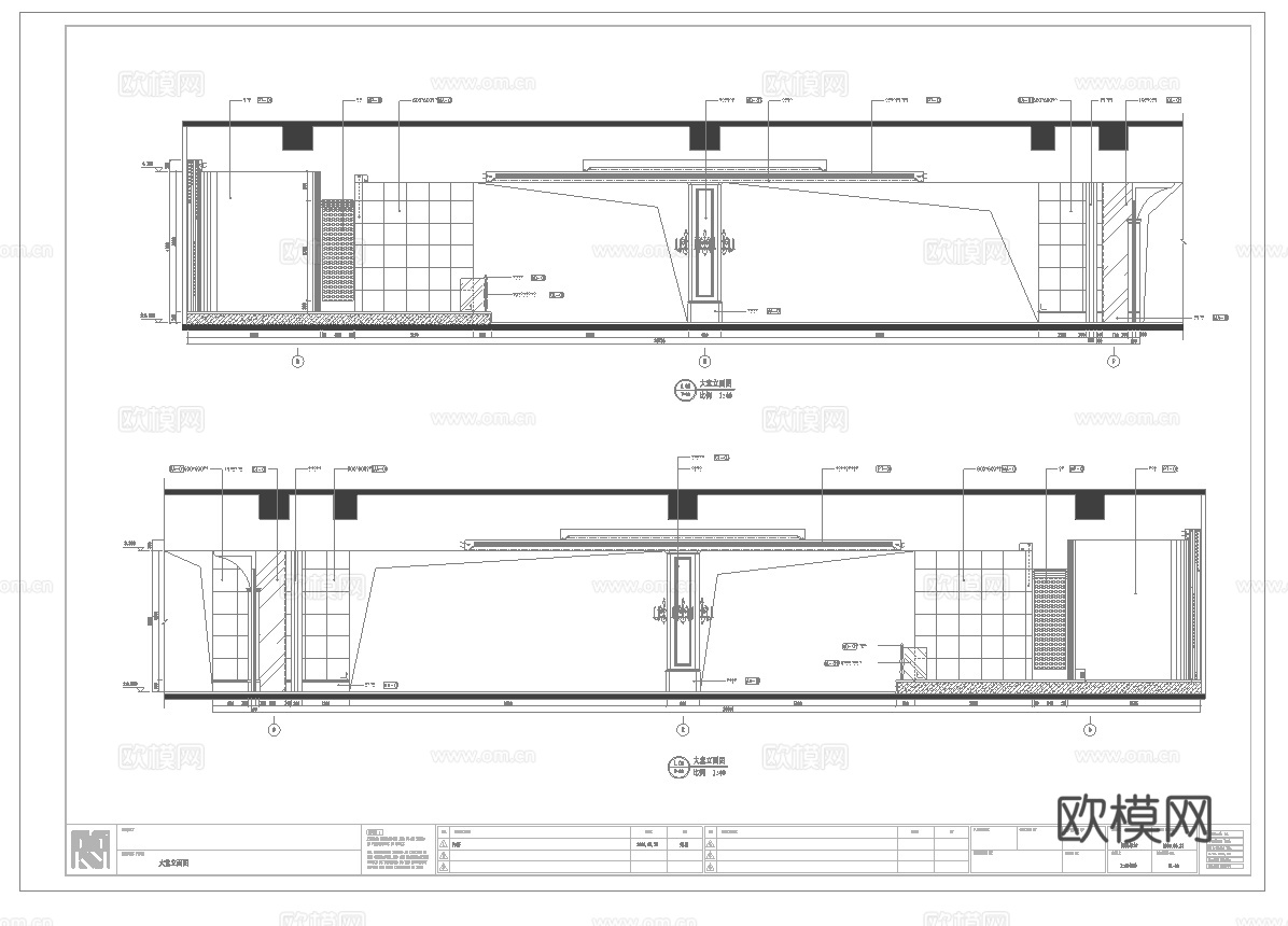 最新5套 海鲜餐厅 中餐厅 施工图合集cad施工图