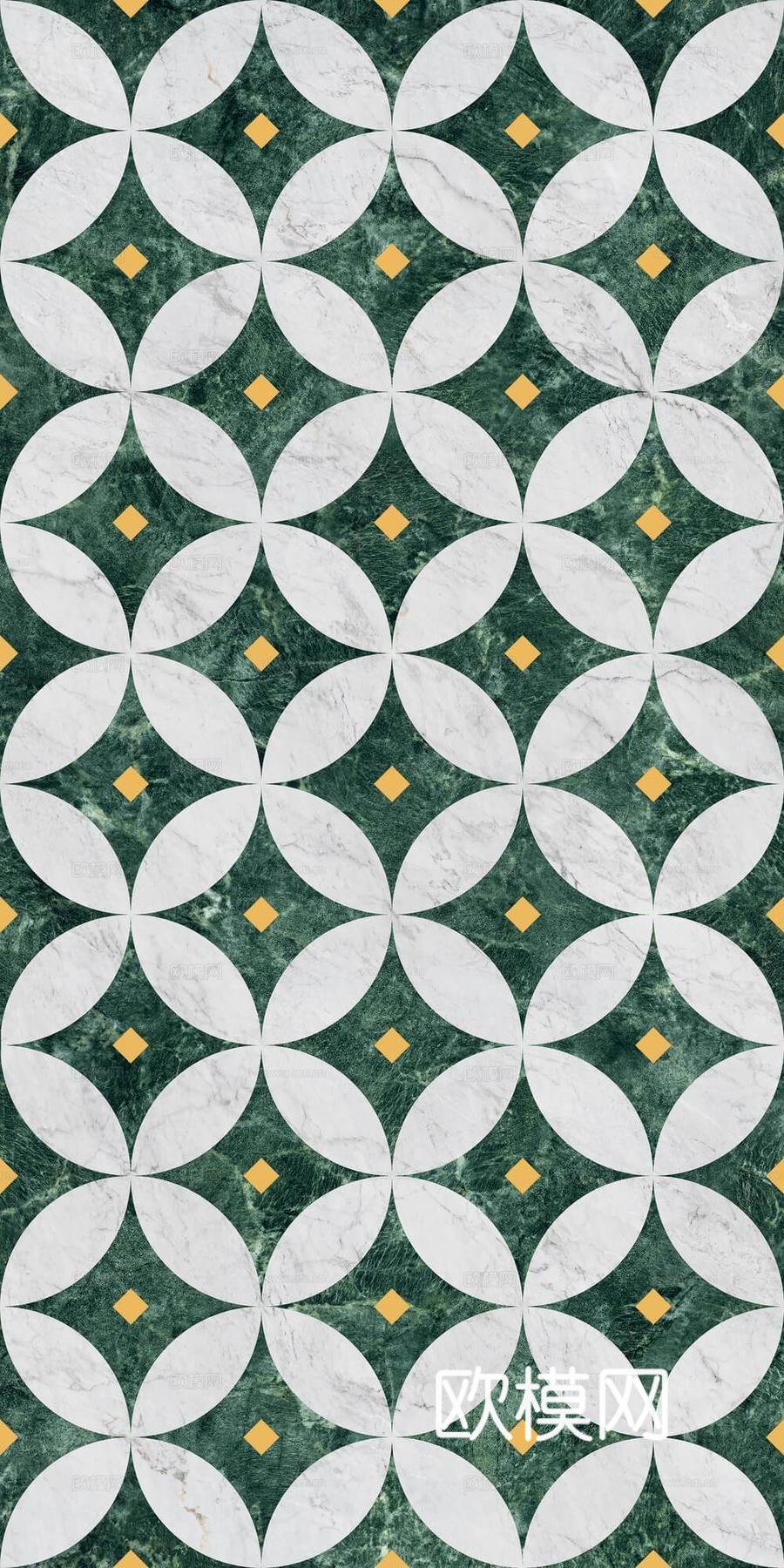 法式轻奢无缝拼花石材 拼花砖贴图