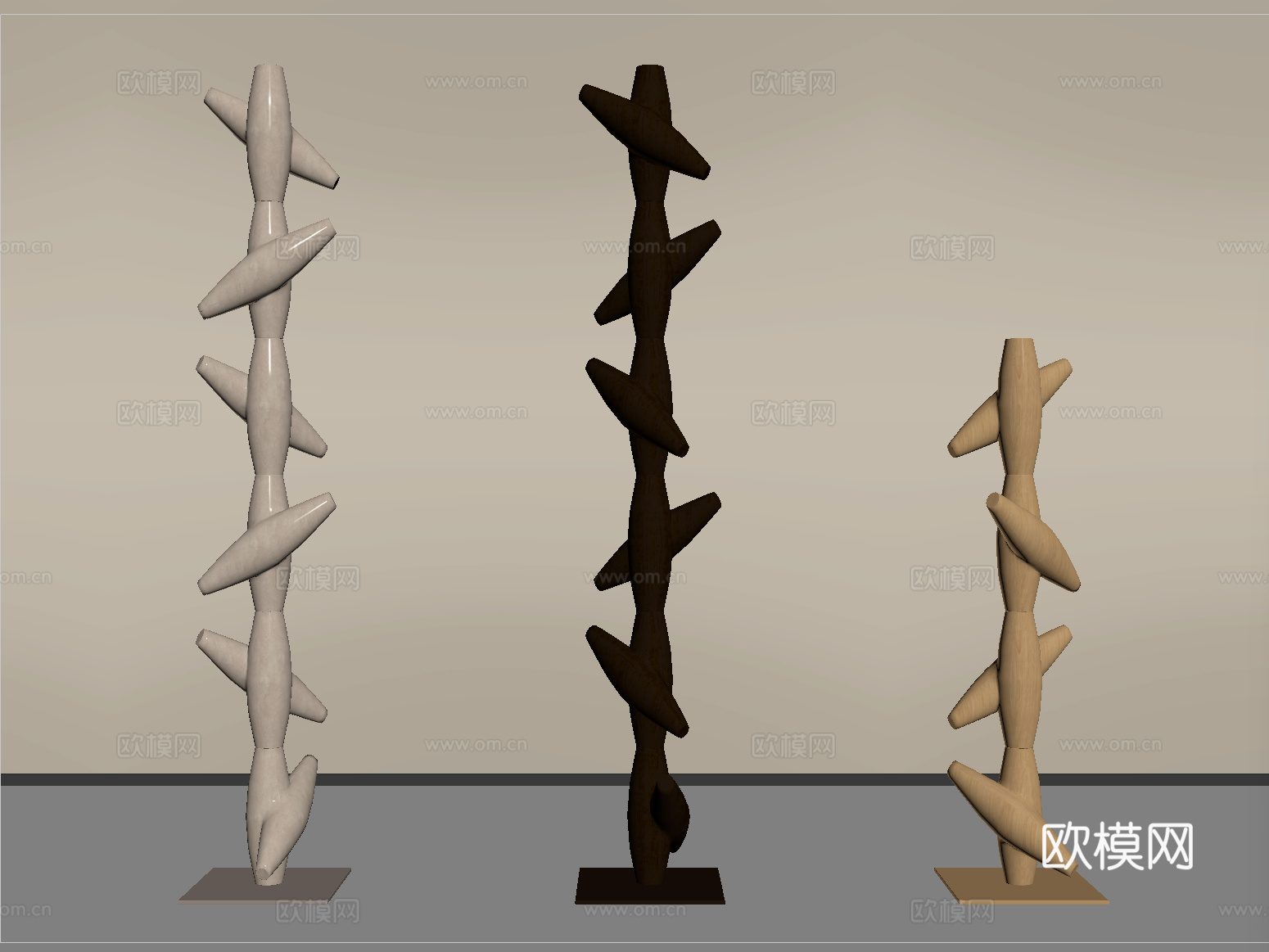 现代室内艺术装置 雕塑装置su模型su模型