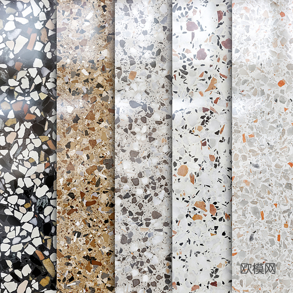 瓷砖 水磨石瓷砖3d模型下载