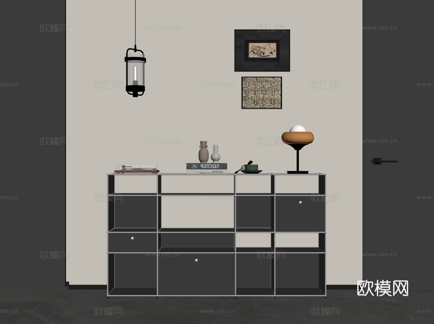 现代简约玄关柜 边柜su模型