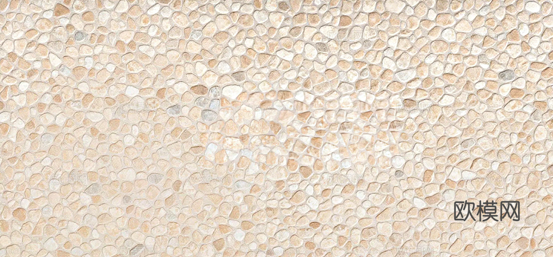 诧寂风 名宿 露台花园地面 鹅卵石 米黄色系鹅卵石 米黄石头