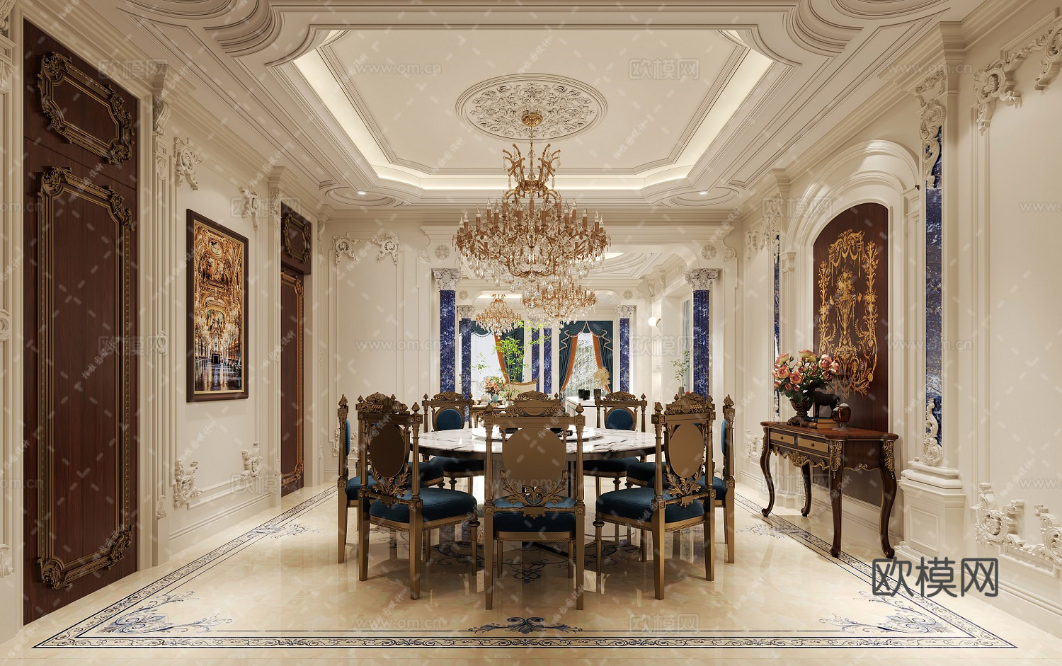 欧式室内施工图cad施工图