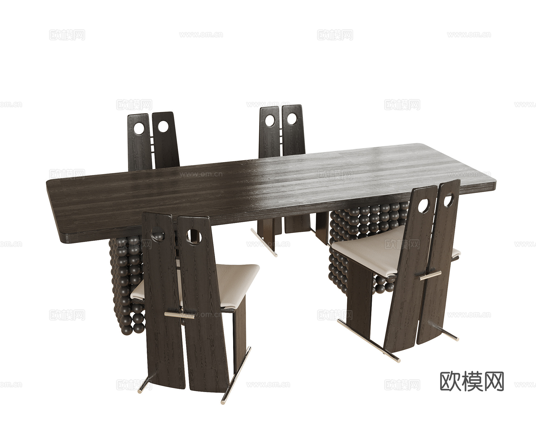 现代书桌椅 书椅su模型