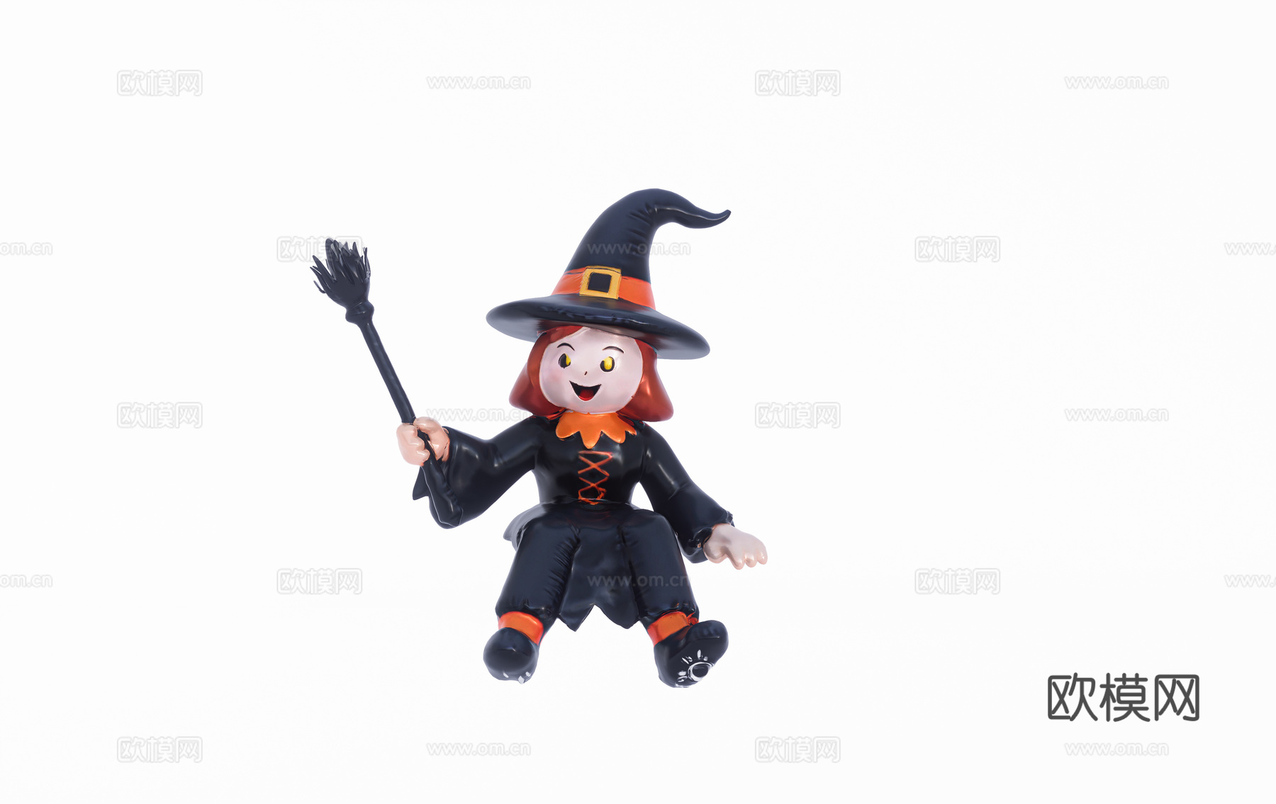 万圣节网红门头 万圣节艺术装置 万圣节网红打卡 女巫魔法师玩su模型