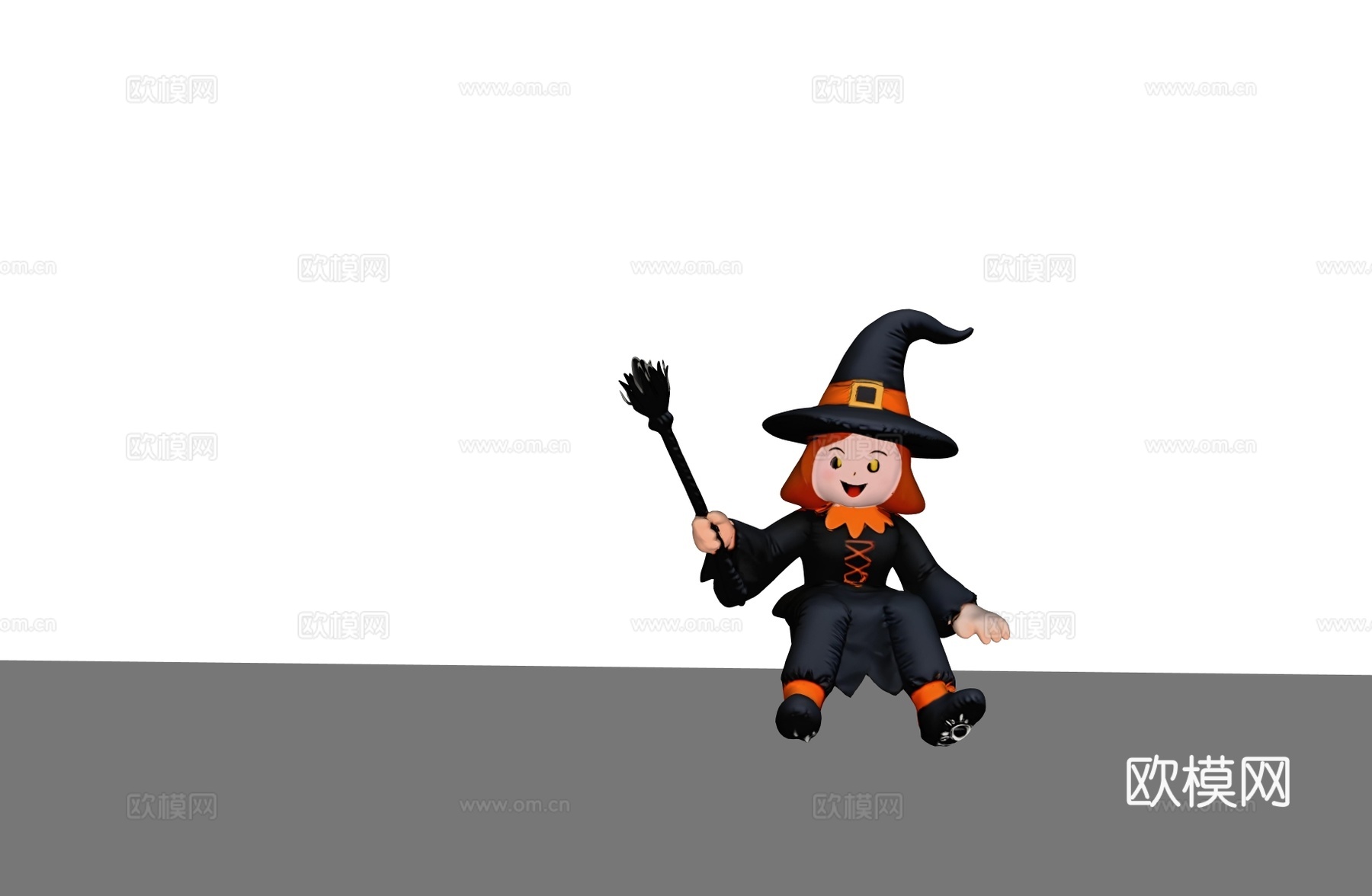 万圣节网红门头 万圣节艺术装置 万圣节网红打卡 女巫魔法师玩su模型