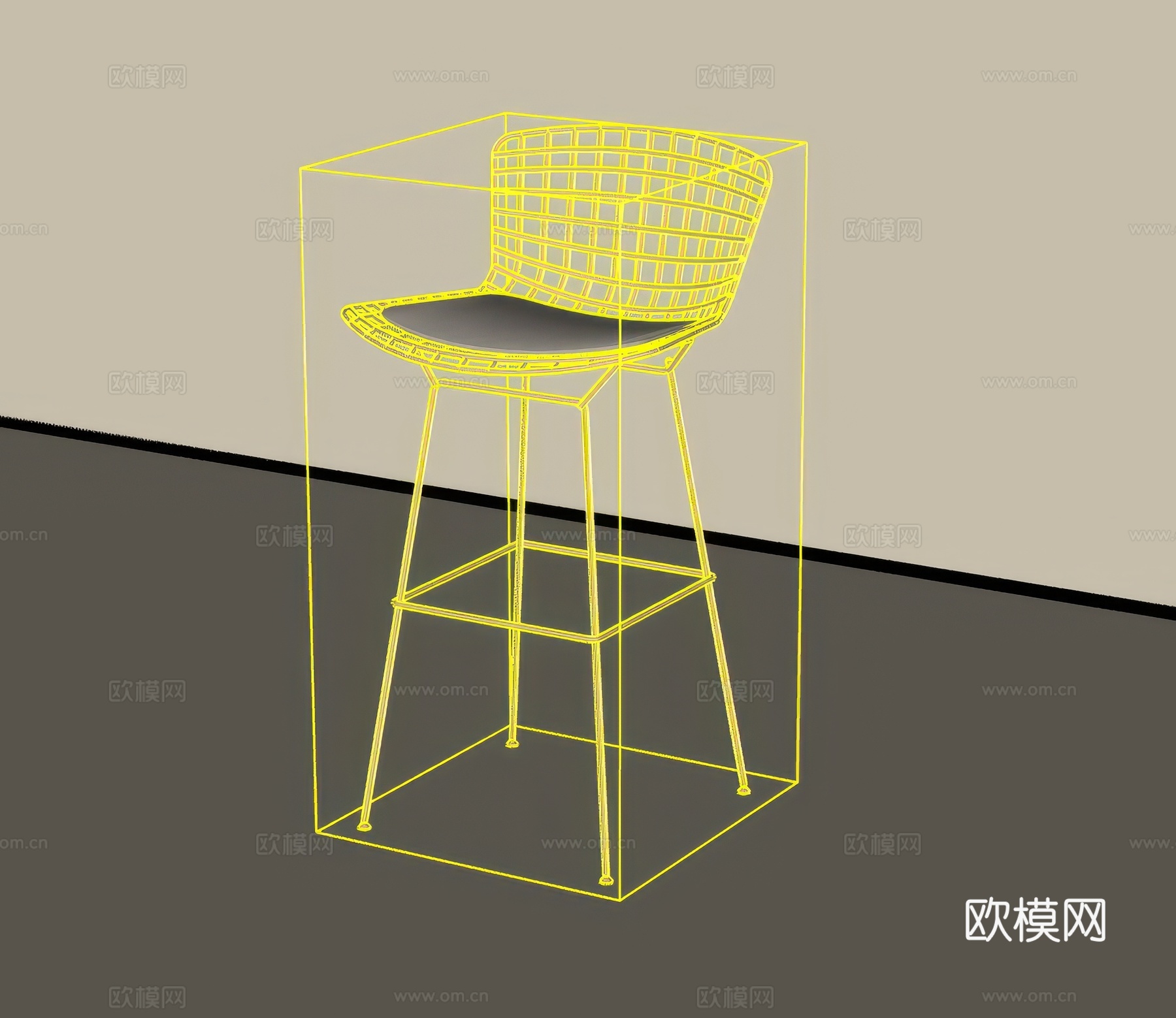 吧椅su模型