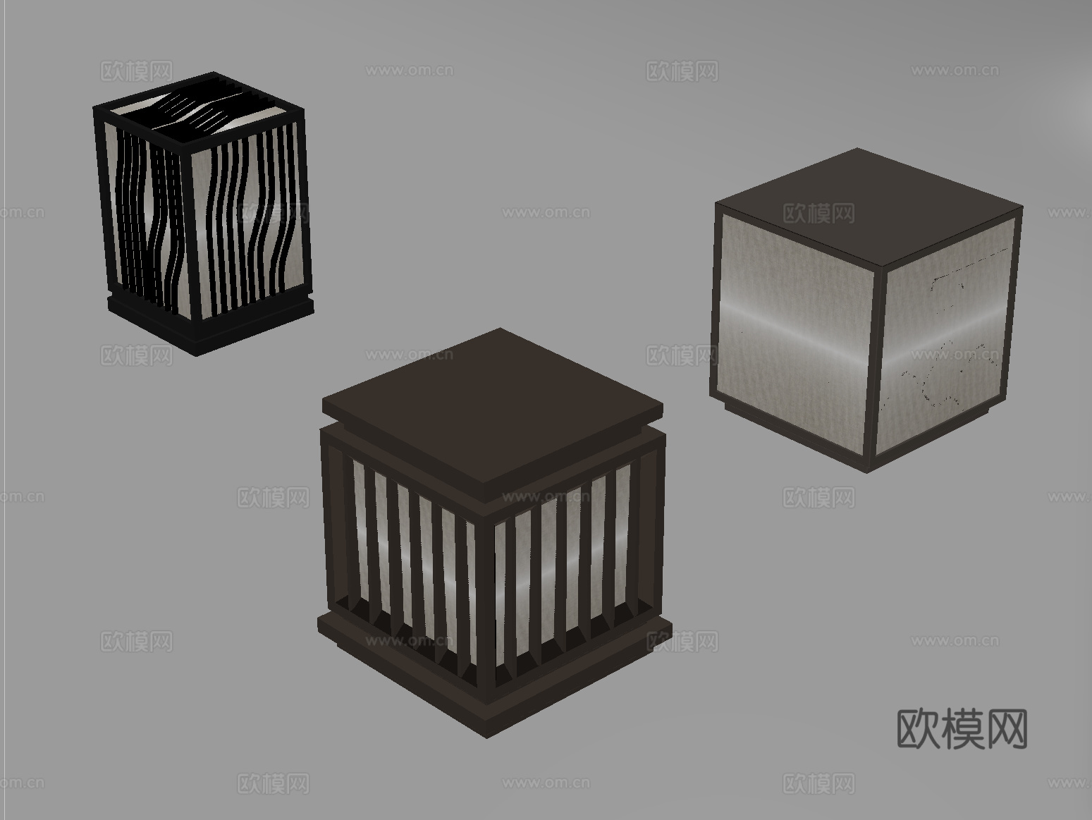 新中式户外景观灯 庭院灯 草坪灯 花园灯su模型