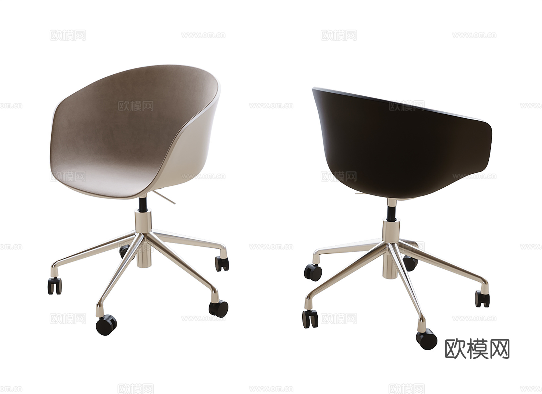 现代办公椅 书椅su模型
