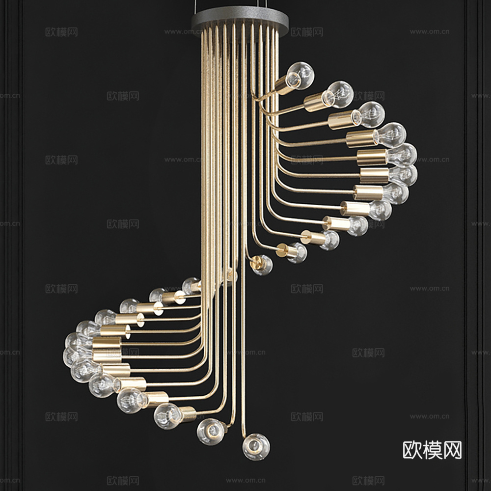 吊灯 水晶灯 装饰灯3d模型下载