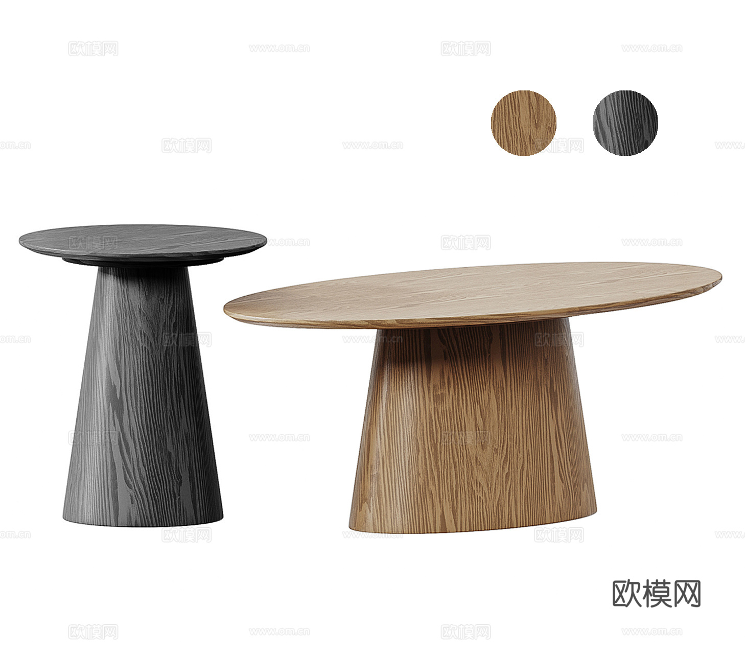 Divan北欧实木茶几 宋式茶几 实木茶几su模型