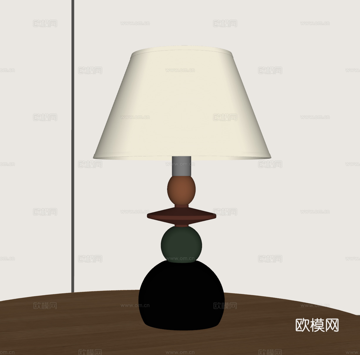 现代台灯 儿童台灯 多巴胺台灯su模型