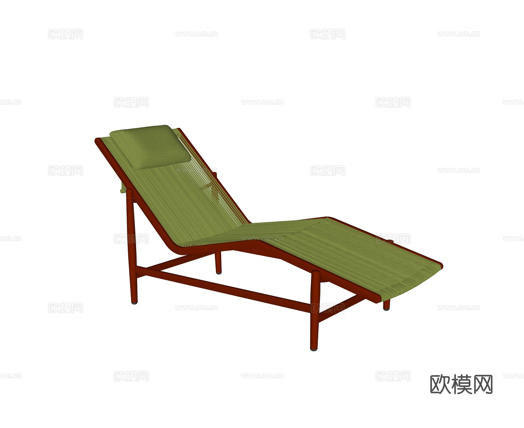 kun 现代庭院 花园躺椅 休闲躺椅 泳池躺椅su模型