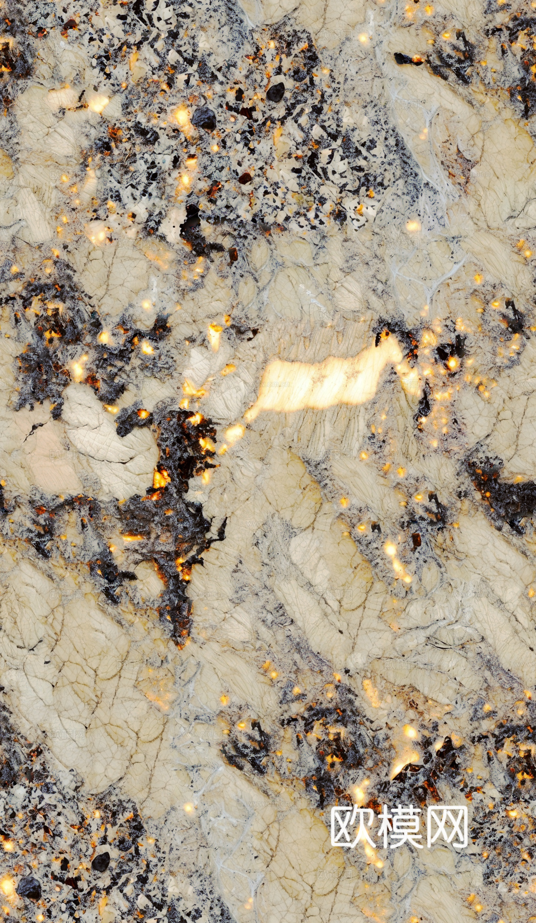 现代轻奢透光奢石 孔雀开屏奢石贴图