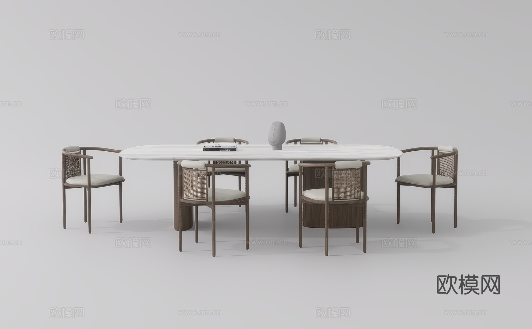 休闲桌椅su模型