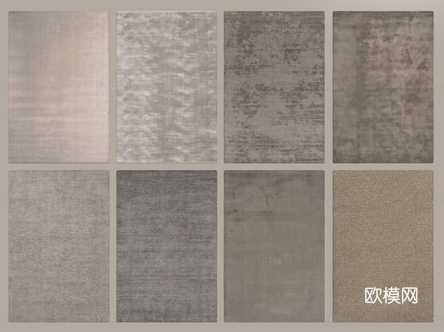 现代简约地毯 方形地毯 布艺地毯 客厅地毯 艺术地毯su模型