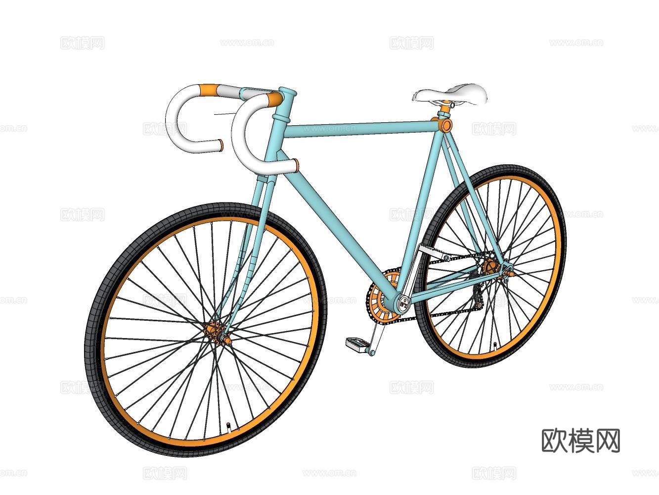 自行车su模型