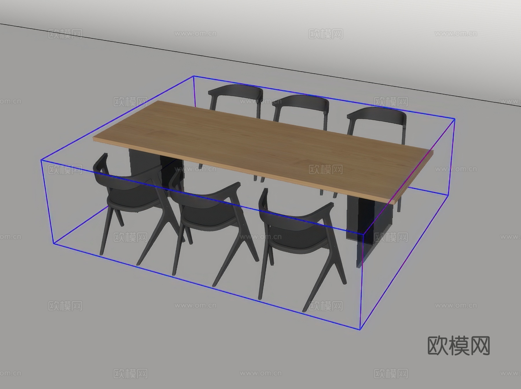 办公桌椅su模型