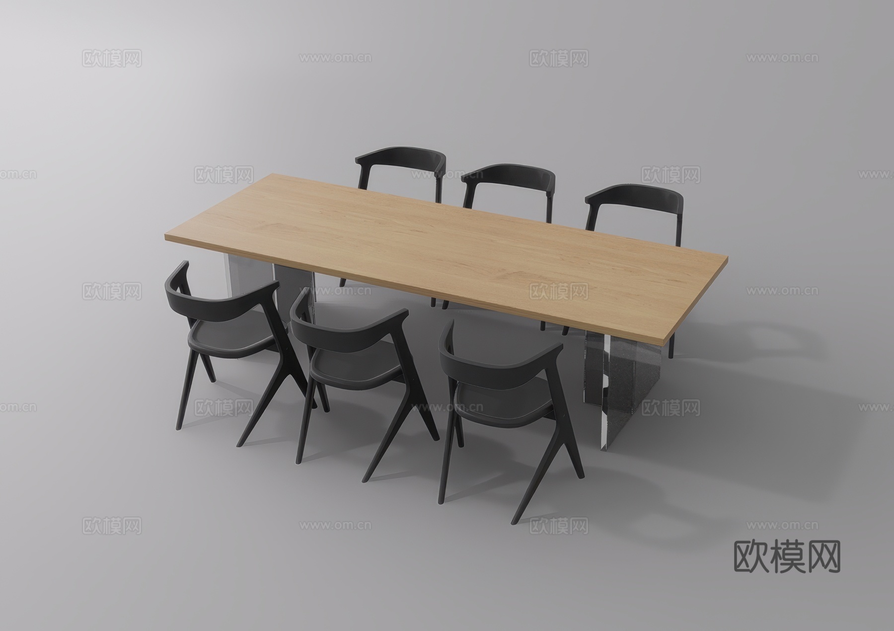 办公桌椅su模型