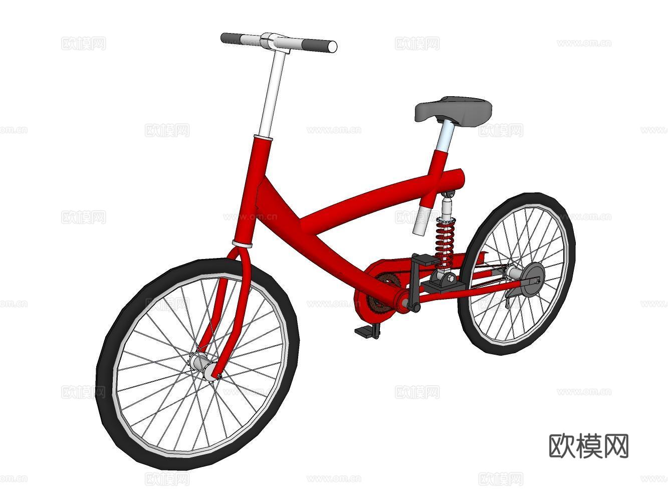 自行车su模型