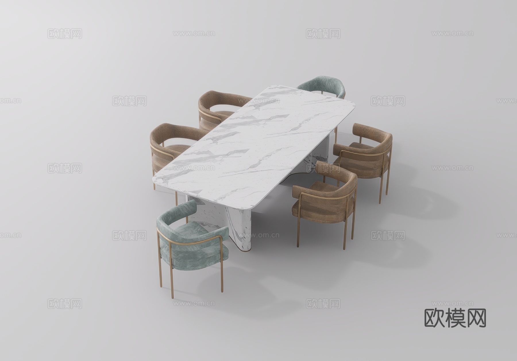 休闲桌椅su模型