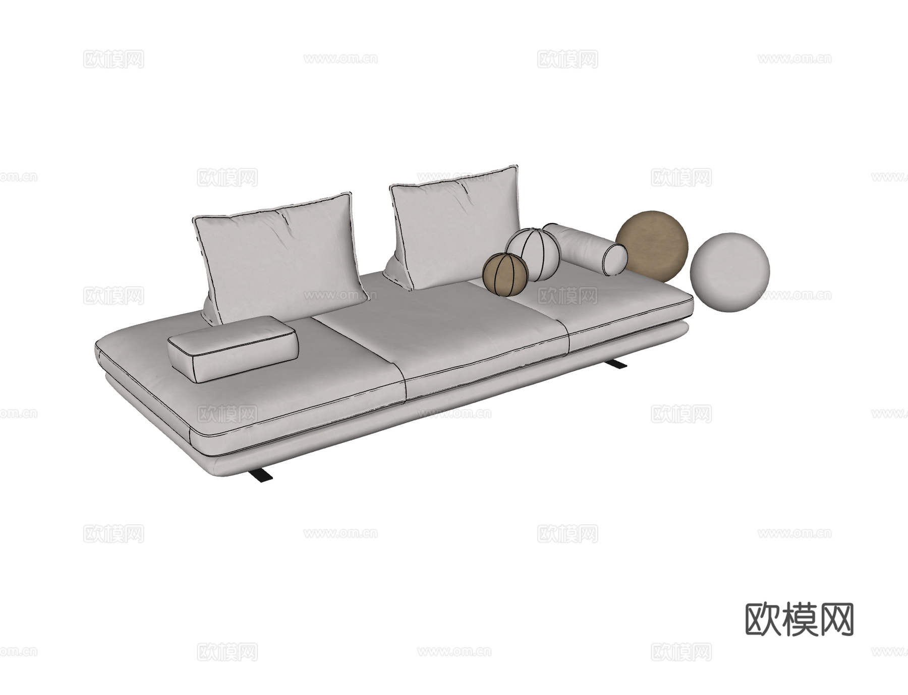 Ligne Roset 现代极简沙发 普拉多沙发 Pradosu模型