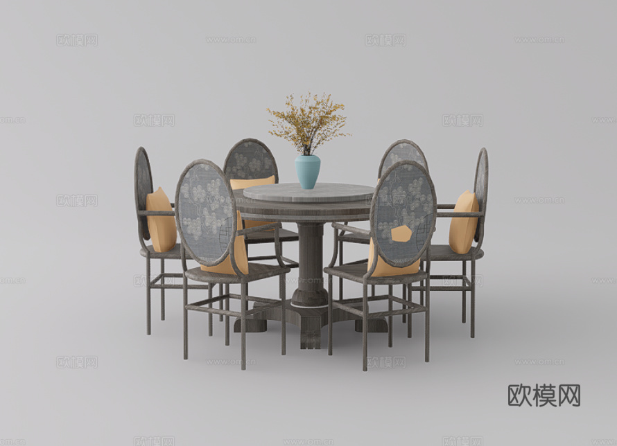 餐桌椅su模型