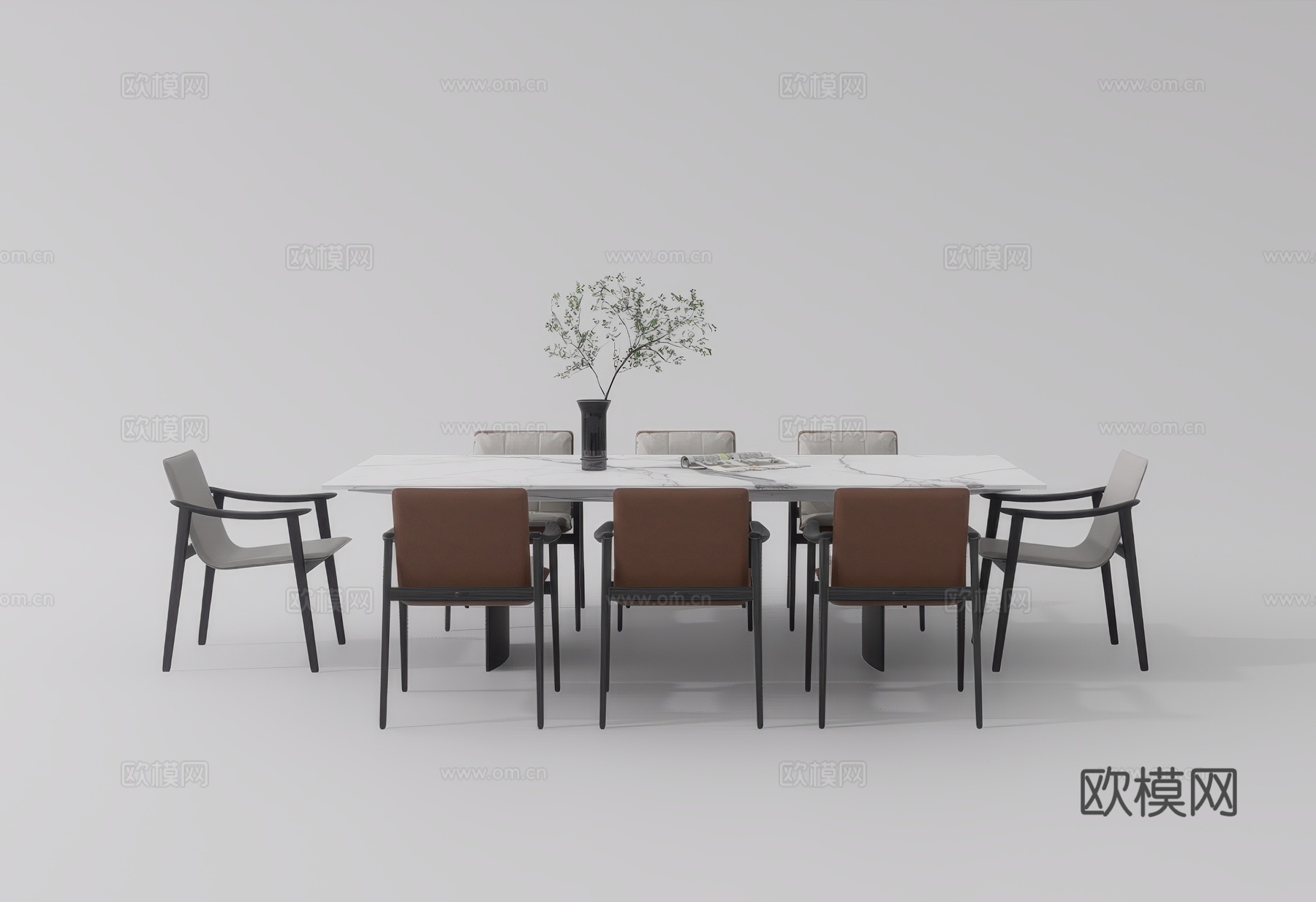 休闲桌椅su模型