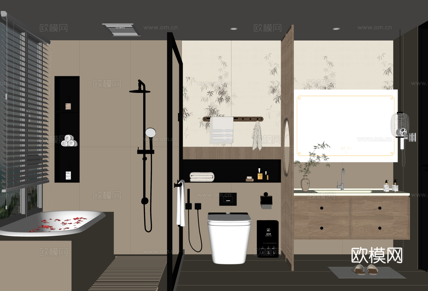 宋式卫生间su模型