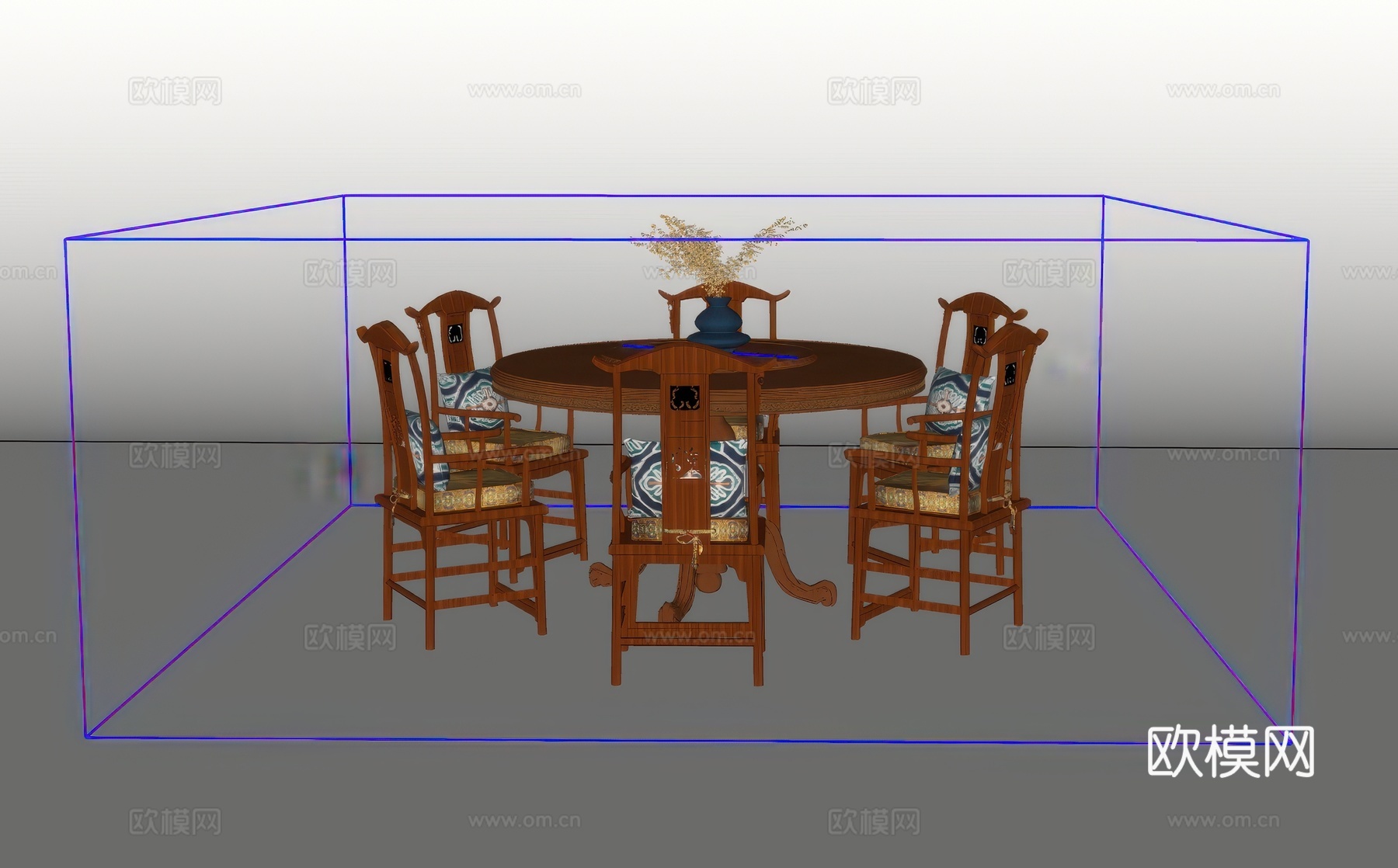 餐桌椅su模型