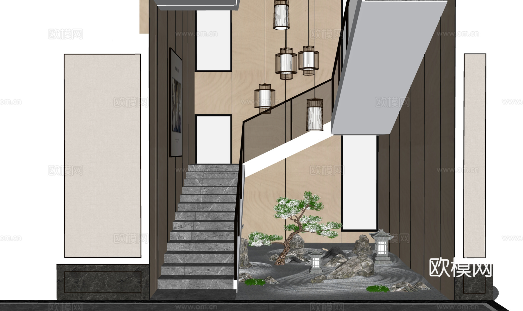 小品 组团 造景 花镜 绿化su模型