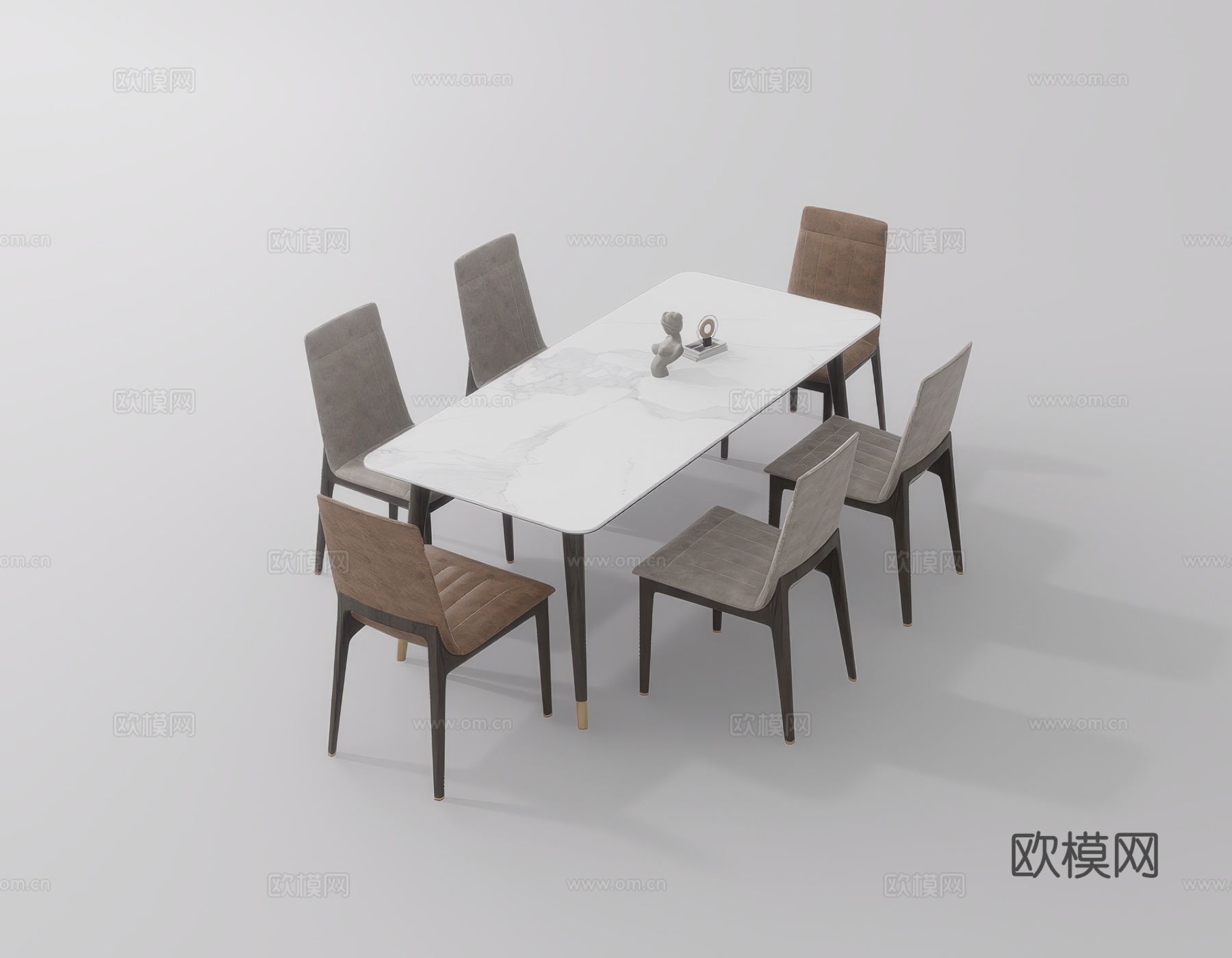 休闲桌椅su模型