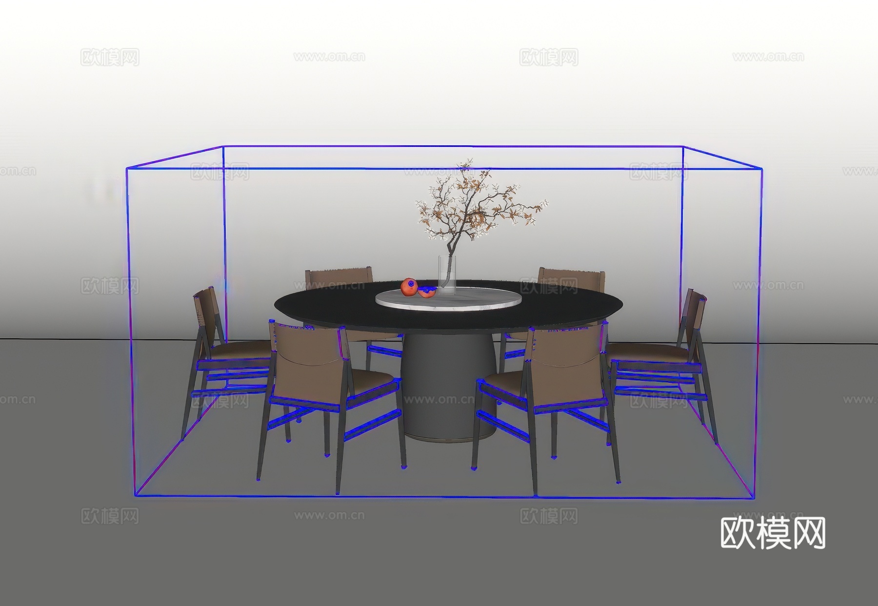 餐桌椅su模型
