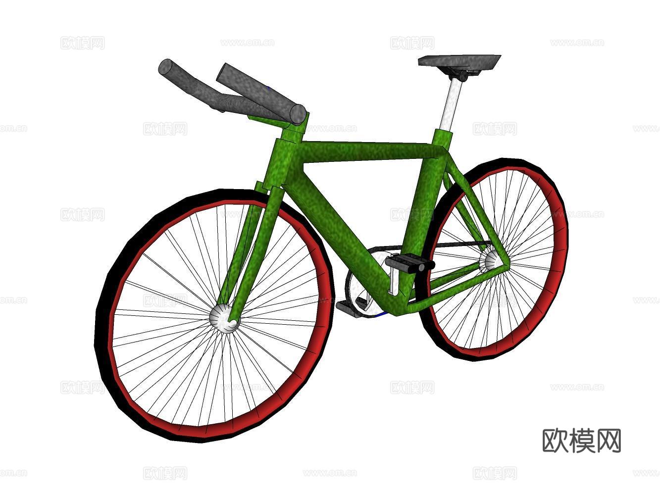 自行车su模型