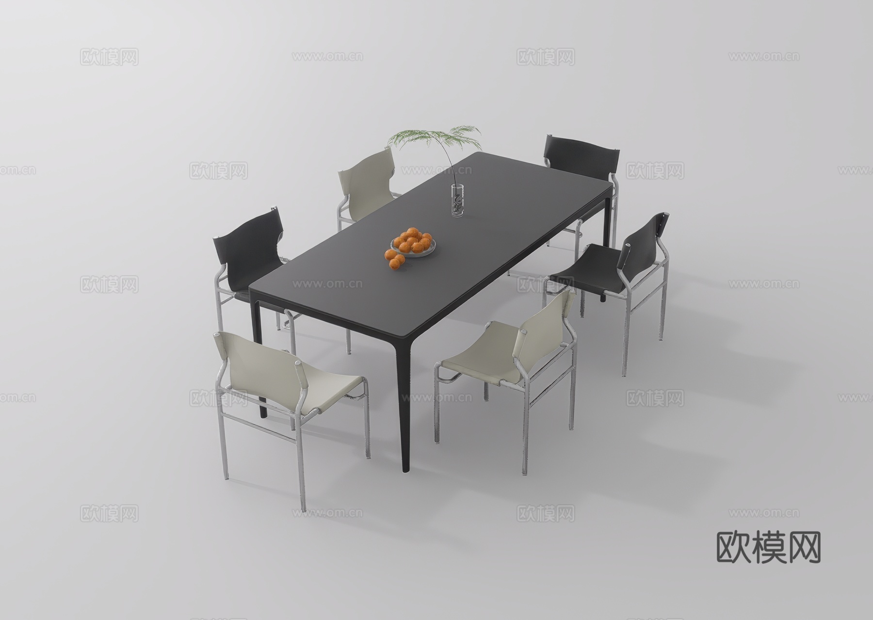 休闲桌椅su模型