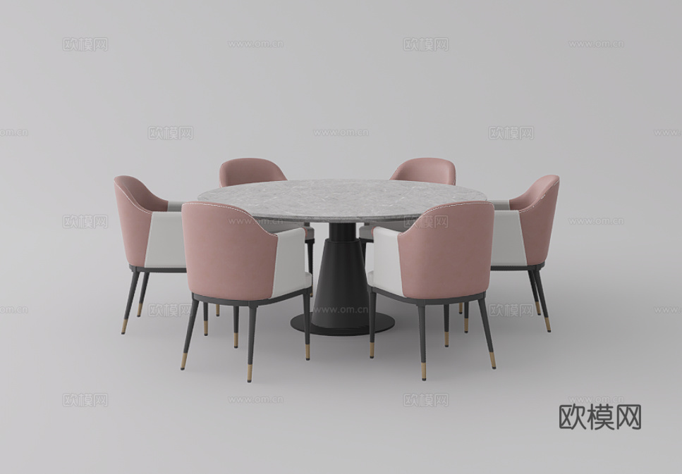 餐桌椅su模型下载（渲染图1）