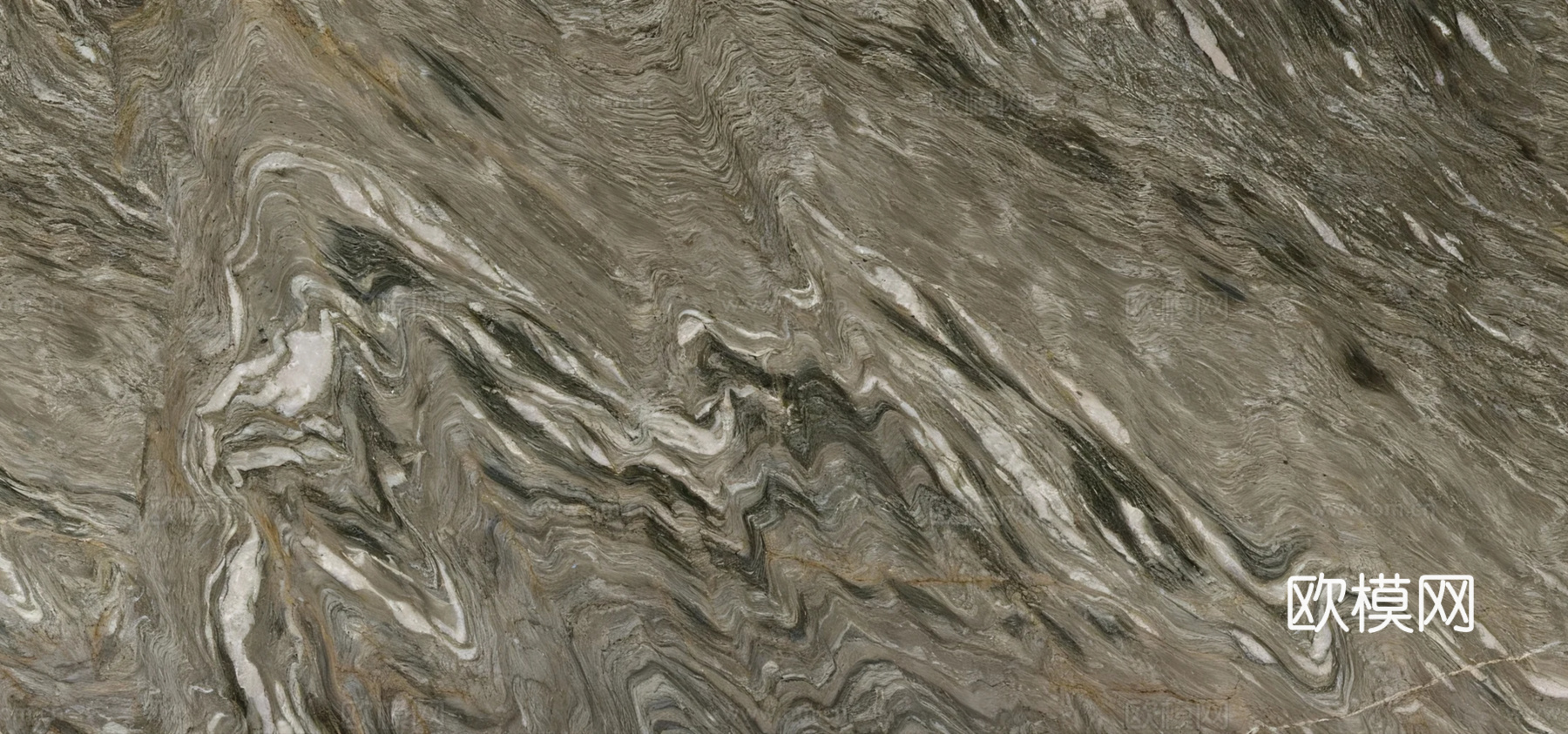 中式 现代轻奢 深灰色山水大理石 深灰色泼墨大理石