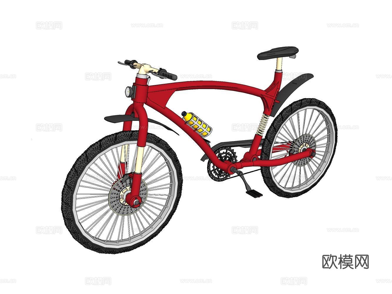 自行车su模型