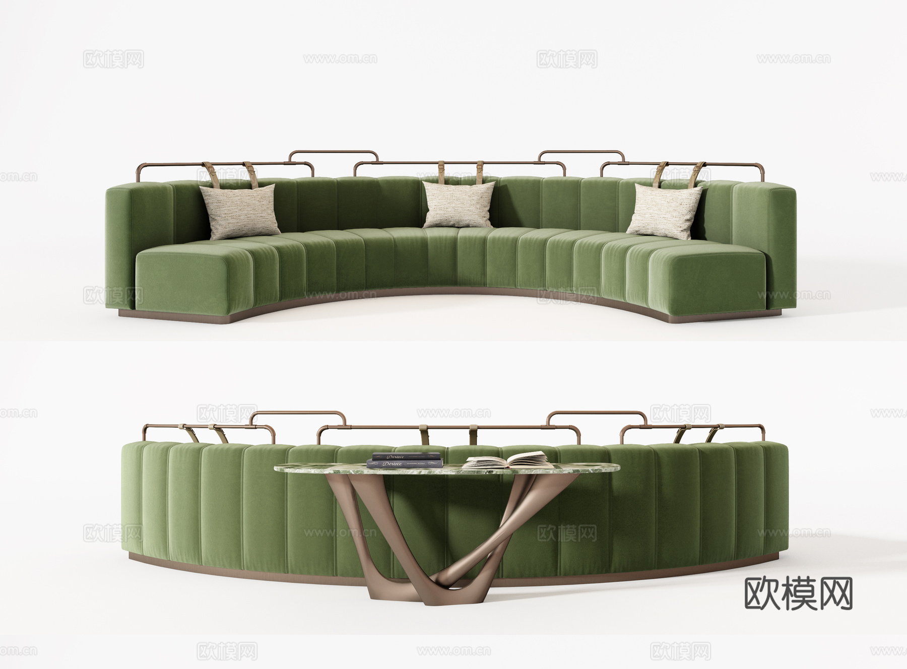 现代弧形沙发卡座组合 卡座沙发  餐厅卡座 餐厅沙发su模型