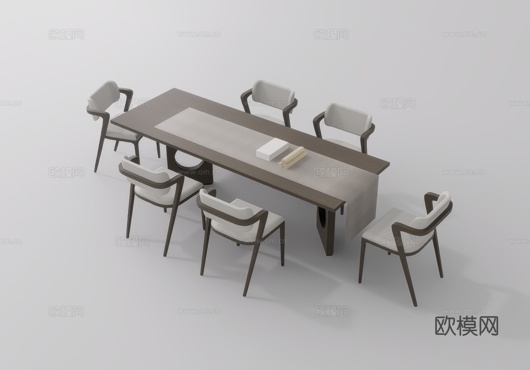 休闲桌椅su模型