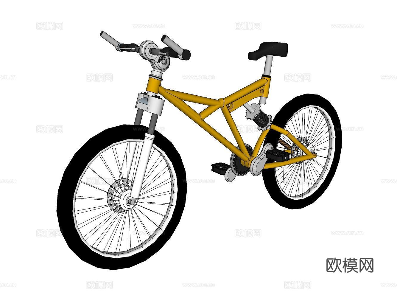 自行车su模型