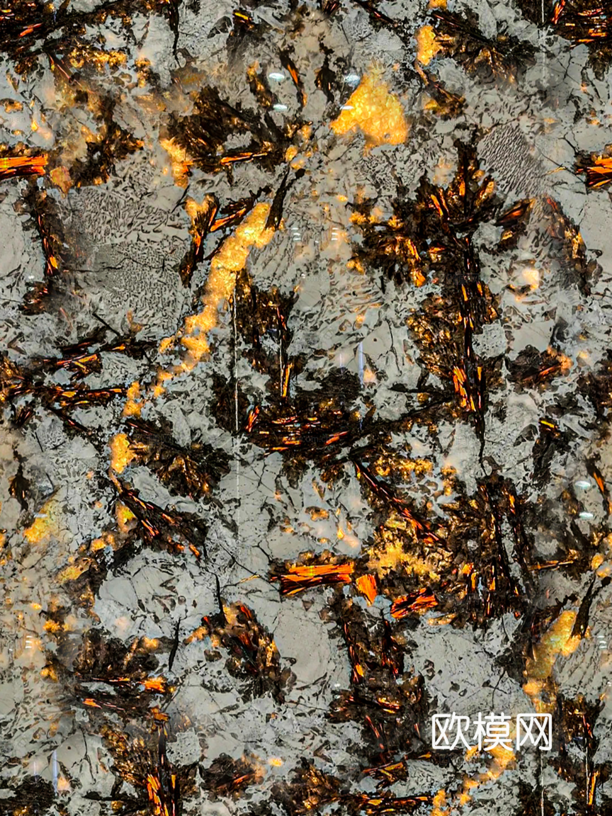 现代轻奢透光奢石 孔雀开屏奢石贴图