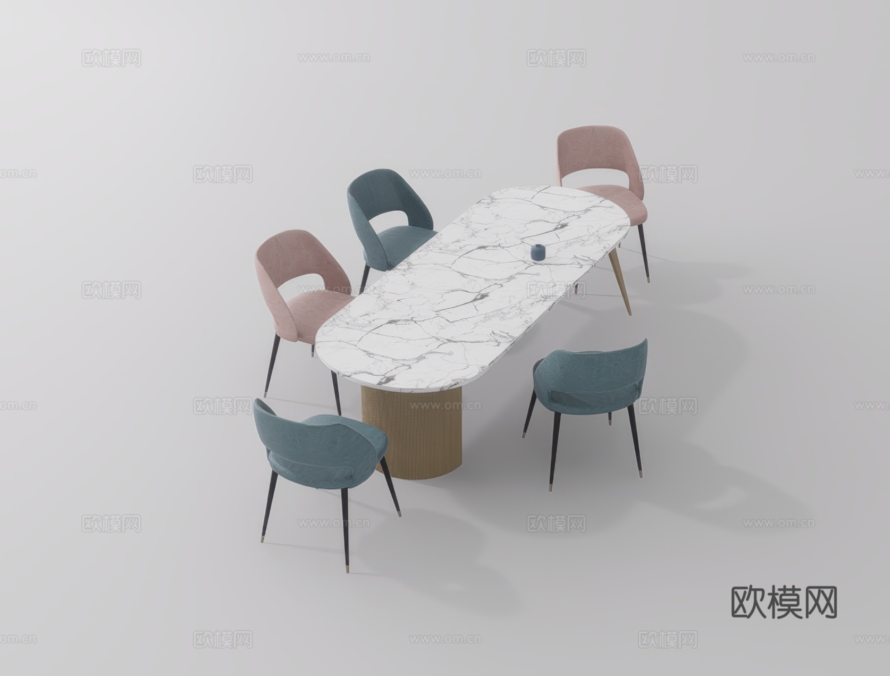 休闲桌椅su模型