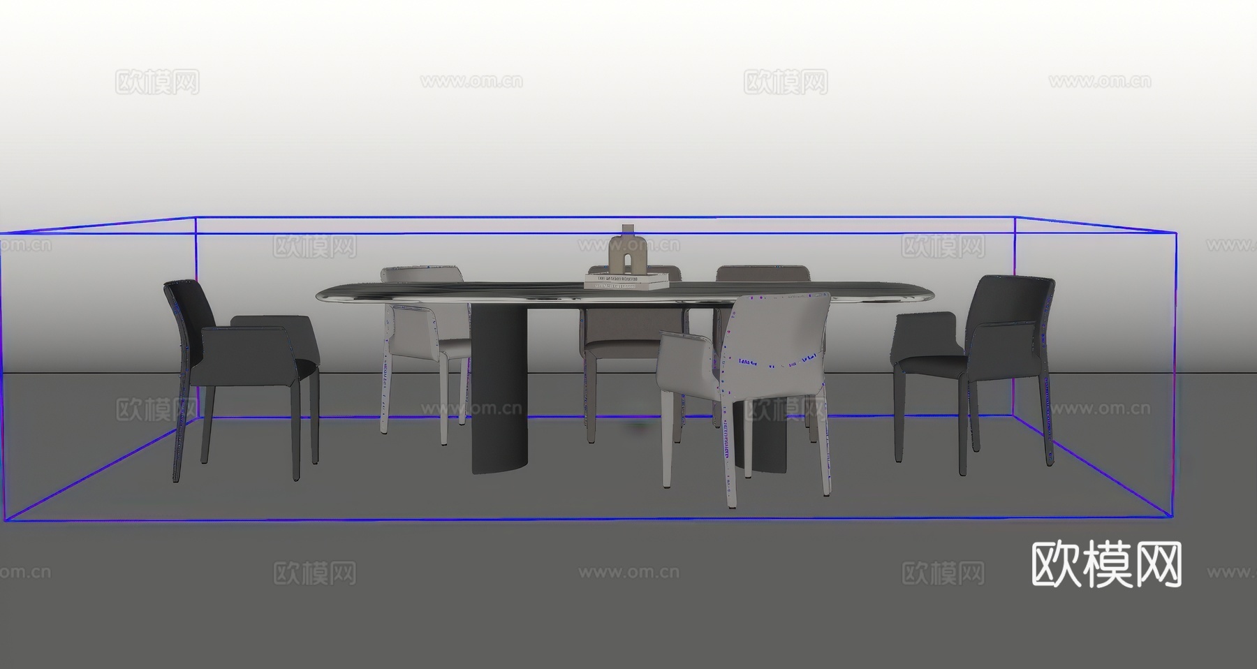 休闲桌椅su模型