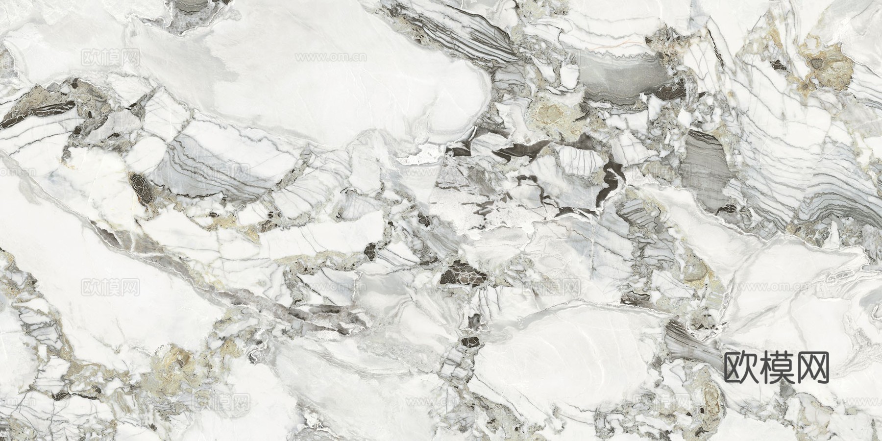 轻奢白色花纹奢石大理石