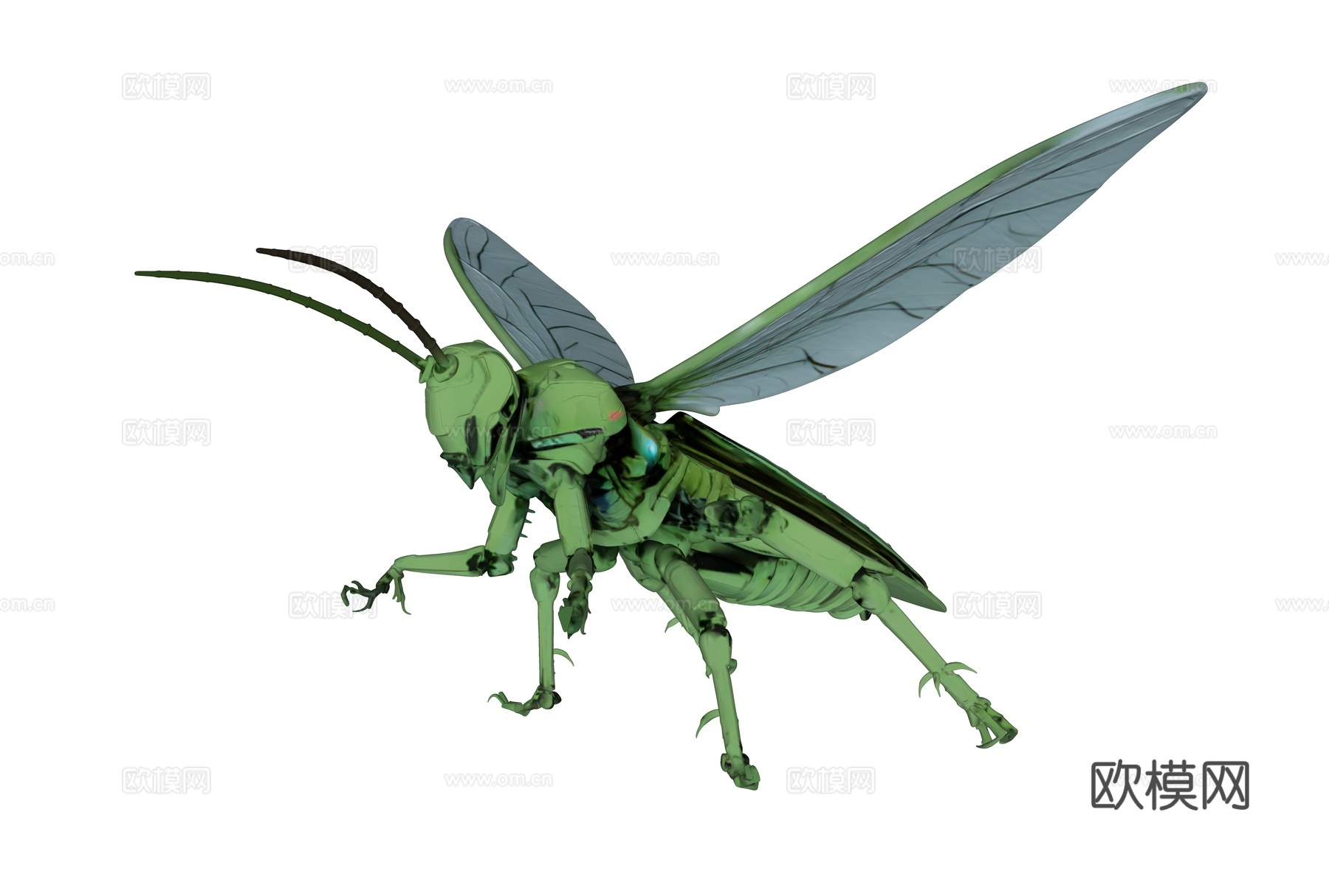 蝗虫机甲雕塑 科技雕塑 现代雕塑 机械雕塑 艺术装置  网红su模型