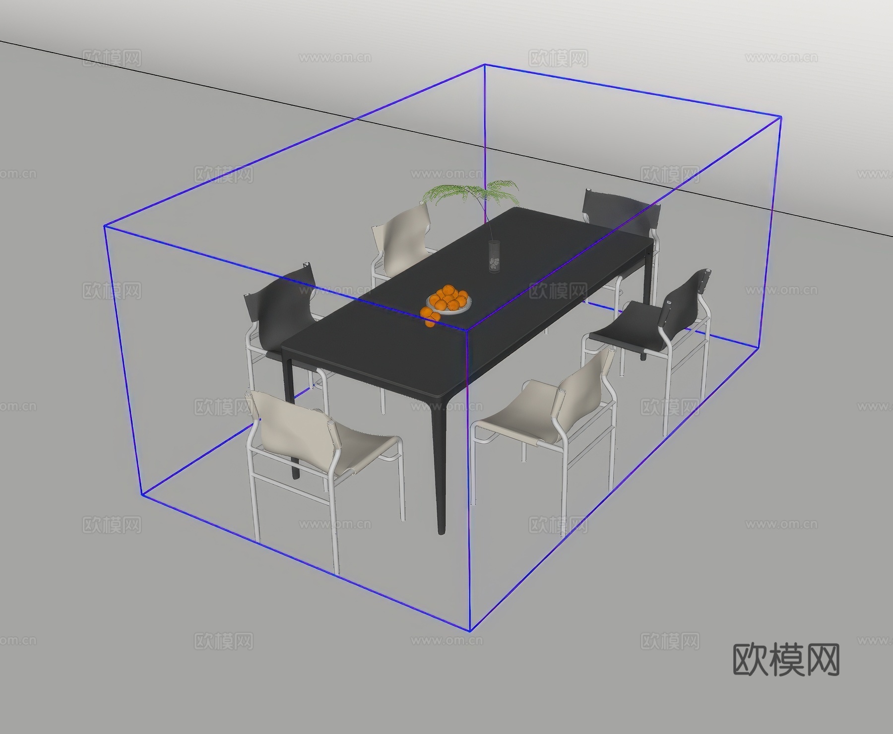 休闲桌椅su模型