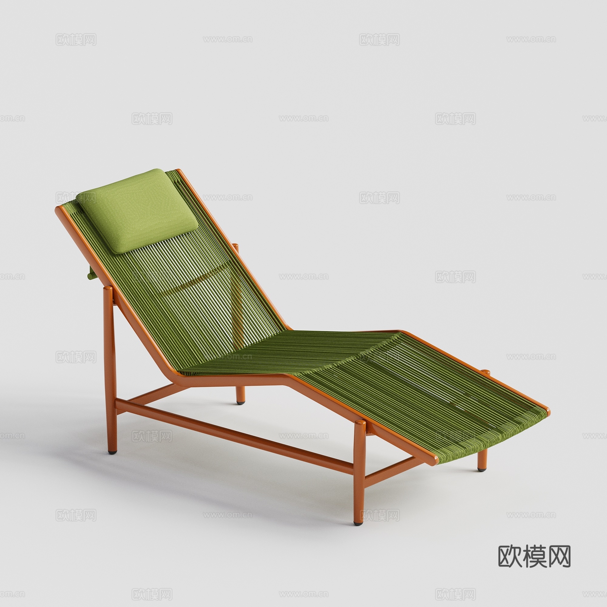 kun 现代庭院 花园躺椅 休闲躺椅 泳池躺椅su模型